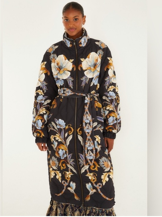 FARM Rio Jackets & Blazers - Black Flowerful Snake Garden Reversible Maxi Puffer
Jacket by Farm Rio DT